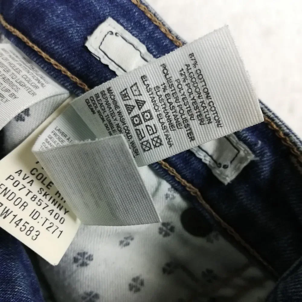 Lucky Brand Womens Jeans Ava‎ Skinny Ankle Cheville Denim Blue Stone Wash 2